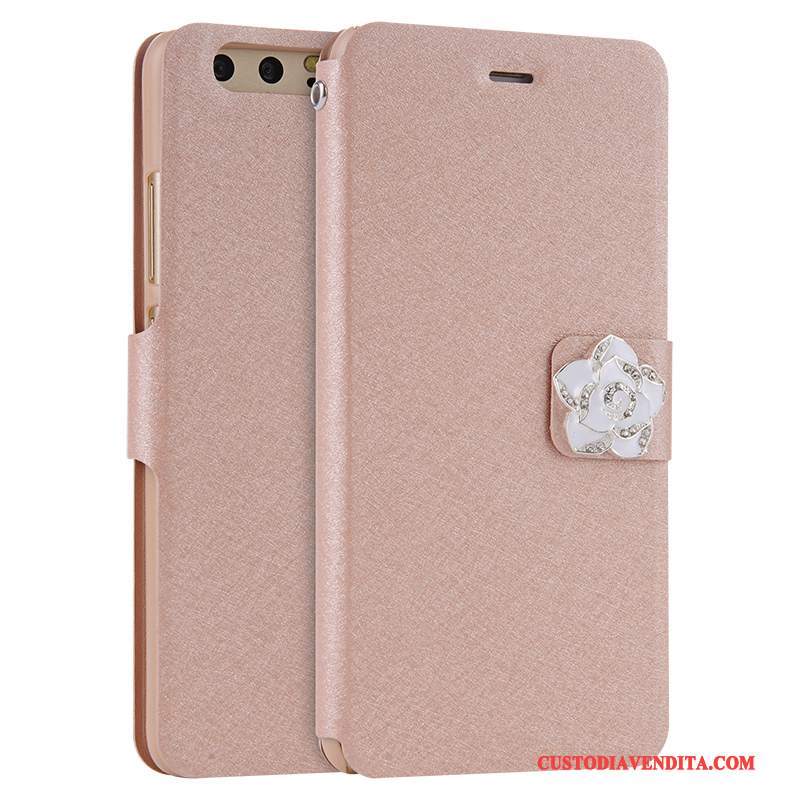 Custodia Huawei P10 Plus Pelle Tutto Incluso Anti-caduta, Cover Huawei P10 Plus Folio Rossotelefono