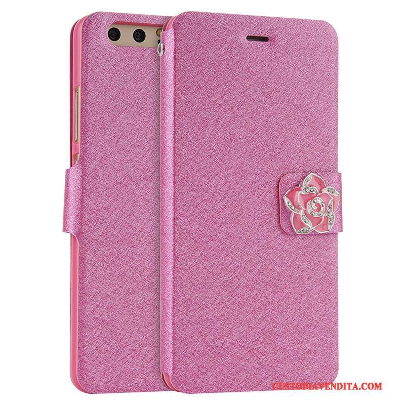 Custodia Huawei P10 Plus Pelle Tutto Incluso Anti-caduta, Cover Huawei P10 Plus Folio Rossotelefono