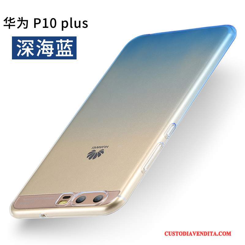 Custodia Huawei P10 Plus Protezione Di Personalità Trasparente, Cover Huawei P10 Plus Creativo Blutelefono