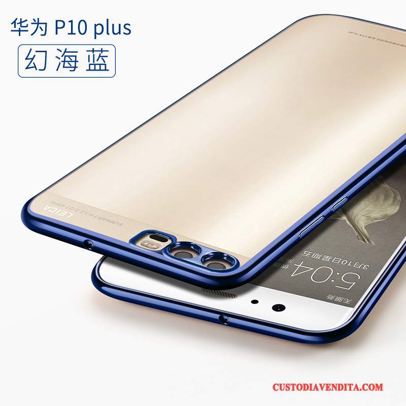 Custodia Huawei P10 Plus Protezione Di Personalità Trasparente, Cover Huawei P10 Plus Creativo Blutelefono