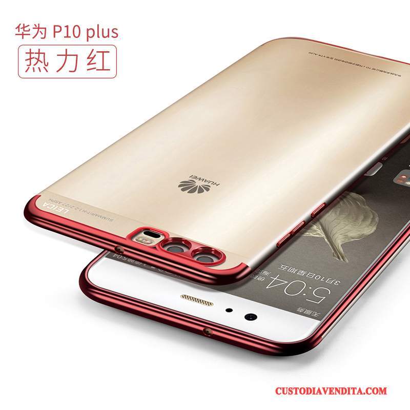 Custodia Huawei P10 Plus Protezione Di Personalità Trasparente, Cover Huawei P10 Plus Creativo Blutelefono