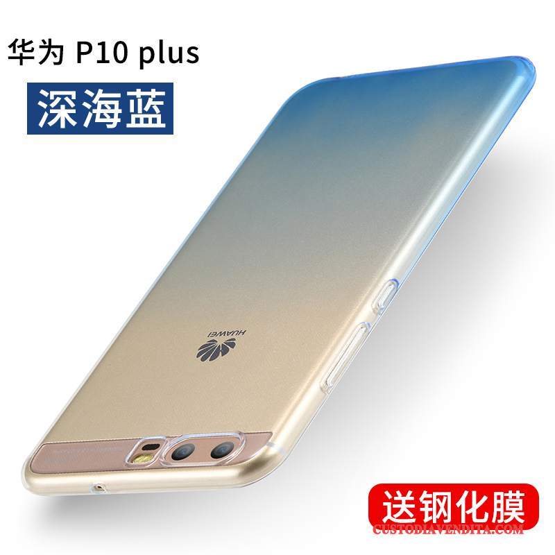 Custodia Huawei P10 Plus Protezione Di Personalità Trasparente, Cover Huawei P10 Plus Creativo Blutelefono