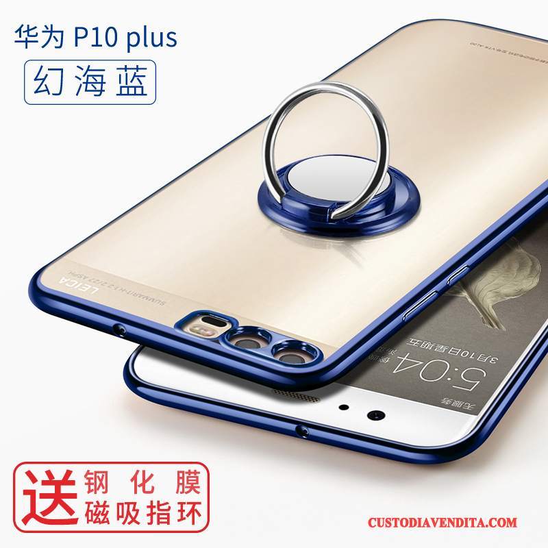 Custodia Huawei P10 Plus Protezione Di Personalità Trasparente, Cover Huawei P10 Plus Creativo Blutelefono