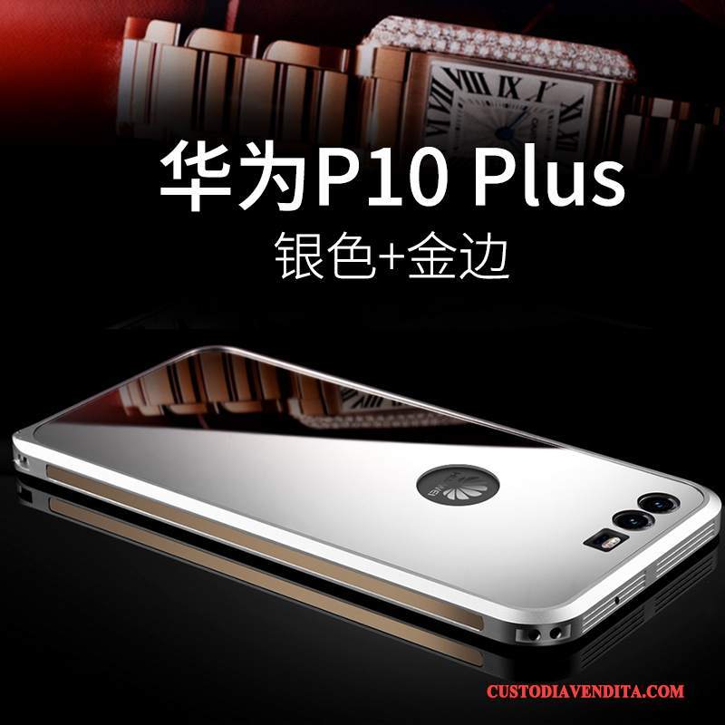 Custodia Huawei P10 Plus Protezione Ornamenti Appesi Argento, Cover Huawei P10 Plus Creativo Macchiati Anti-caduta