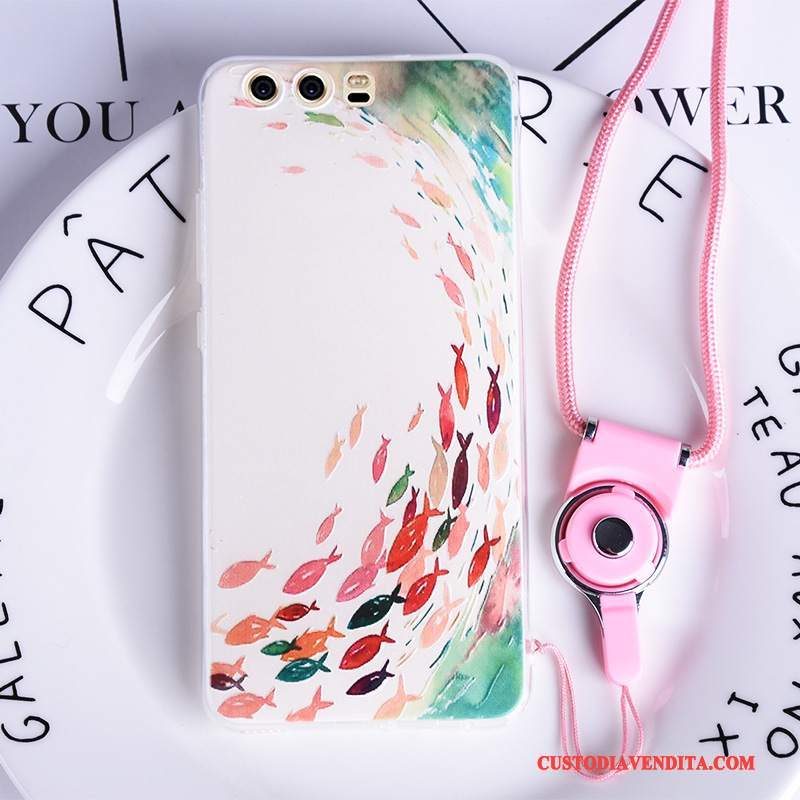 Custodia Huawei P10 Plus Protezione Ornamenti Appesitelefono, Cover Huawei P10 Plus Goffratura Di Personalità Tendenza