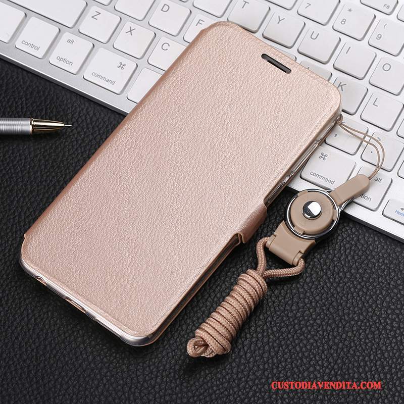 Custodia Huawei P10 Plus Protezione Telefono Ornamenti Appesi, Cover Huawei P10 Plus Pelle Morbido Oro