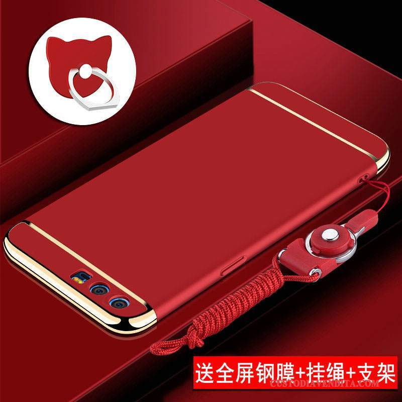 Custodia Huawei P10 Plus Protezione Tutto Incluso Difficile, Cover Huawei P10 Plus Anti-caduta Rosso