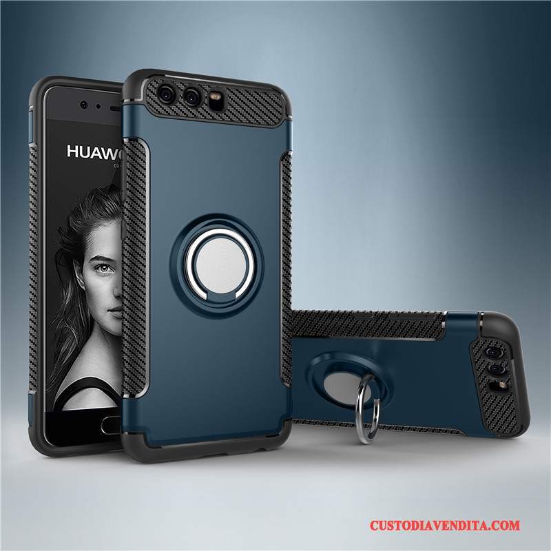 Custodia Huawei P10 Plus Silicone Telefono Ring, Cover Huawei P10 Plus Protezione Anti-caduta Semplici