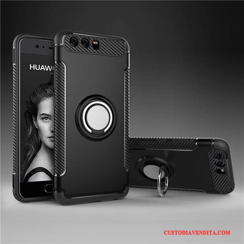 Custodia Huawei P10 Plus Silicone Telefono Ring, Cover Huawei P10 Plus Protezione Anti-caduta Semplici