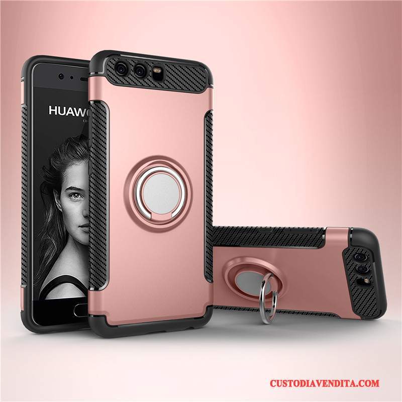 Custodia Huawei P10 Plus Silicone Telefono Ring, Cover Huawei P10 Plus Protezione Anti-caduta Semplici