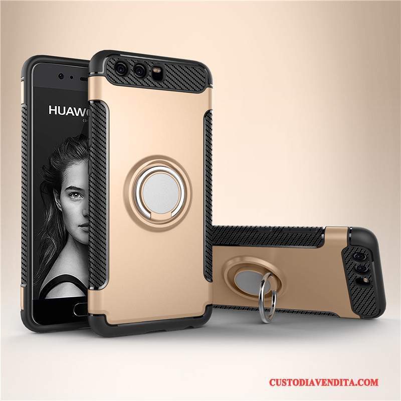 Custodia Huawei P10 Plus Silicone Telefono Ring, Cover Huawei P10 Plus Protezione Anti-caduta Semplici