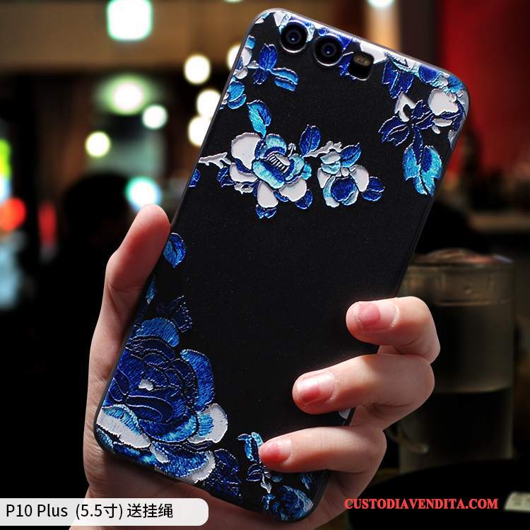 Custodia Huawei P10 Plus Vintage Di Personalità Tendenza, Cover Huawei P10 Plus Silicone Stile Cinese Anti-caduta