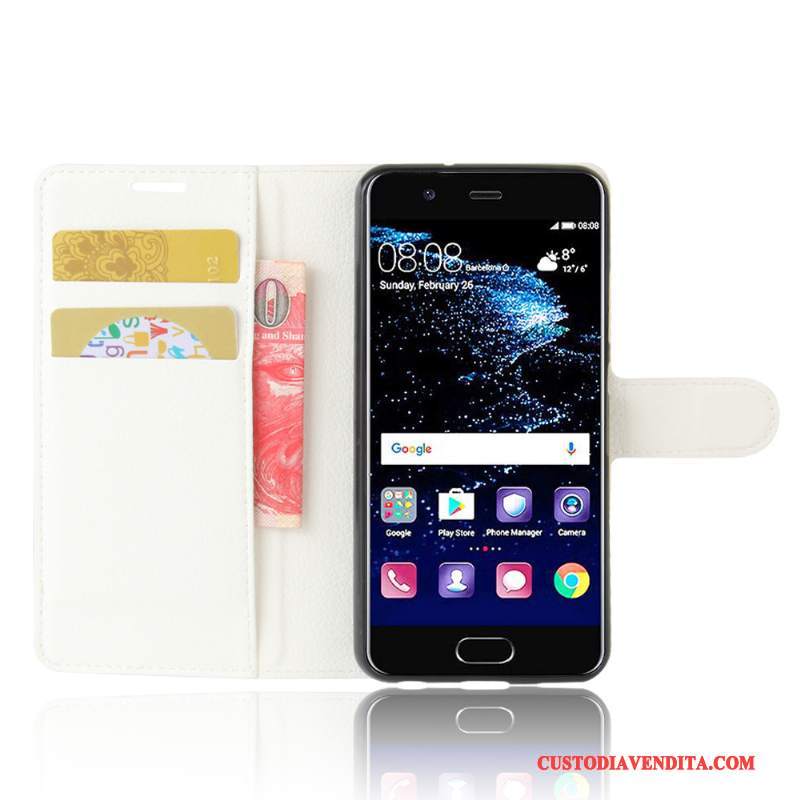 Custodia Huawei P10 Protezione Carta Porpora, Cover Huawei P10 Vintage Anti-caduta