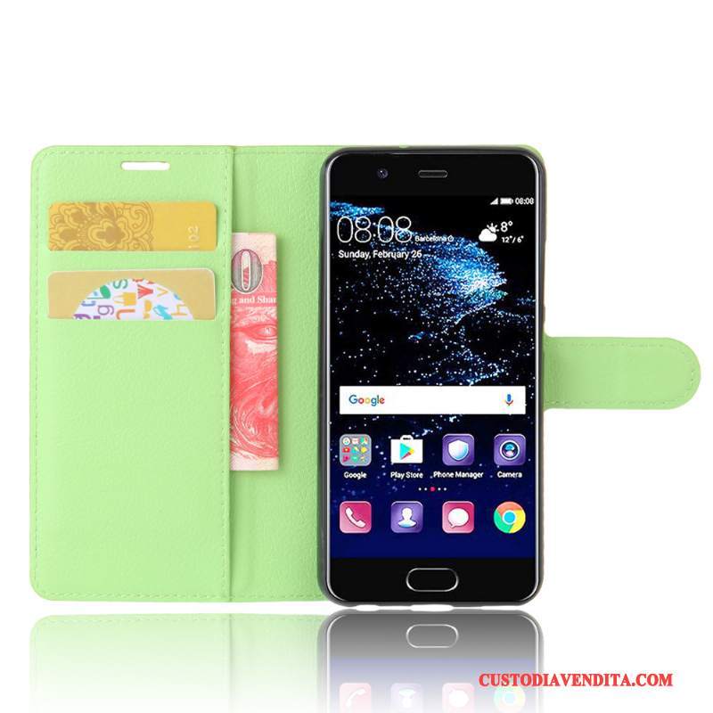 Custodia Huawei P10 Protezione Carta Porpora, Cover Huawei P10 Vintage Anti-caduta