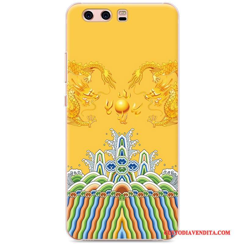 Custodia Huawei P10 Protezione Chiaro Difficile, Cover Huawei P10 Colore Giallo Amanti