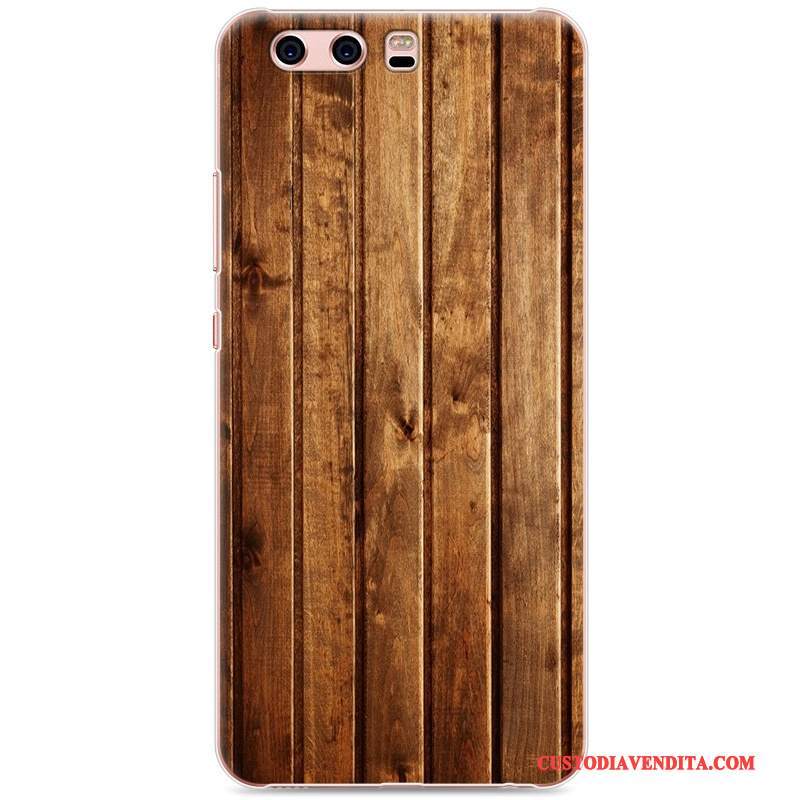 Custodia Huawei P10 Protezione Telefono Difficile, Cover Huawei P10 Colore Legno Blu Scuro