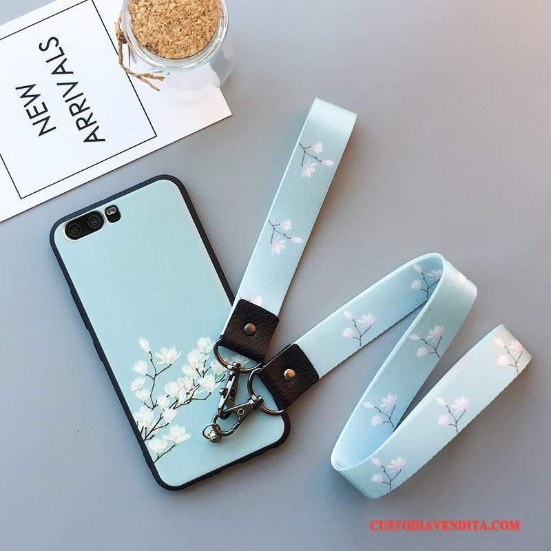 Custodia Huawei P10 Silicone Anti-caduta Tridimensionale, Cover Huawei P10 Goffratura Tutto Incluso Fresco