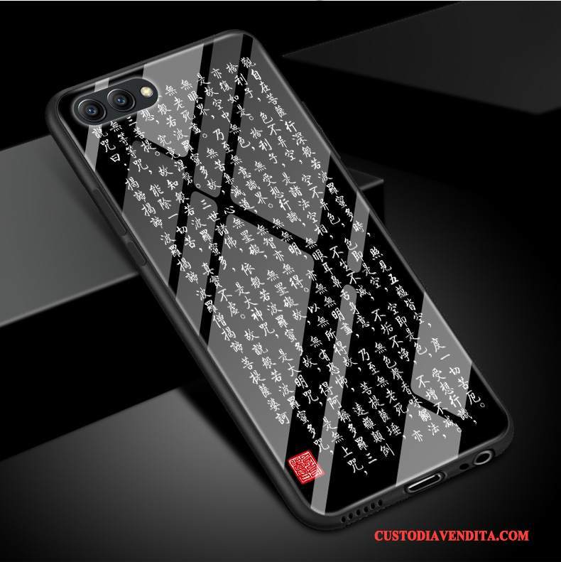 Custodia Huawei P10 Silicone Cuore Nero, Cover Huawei P10 Telefono Budda