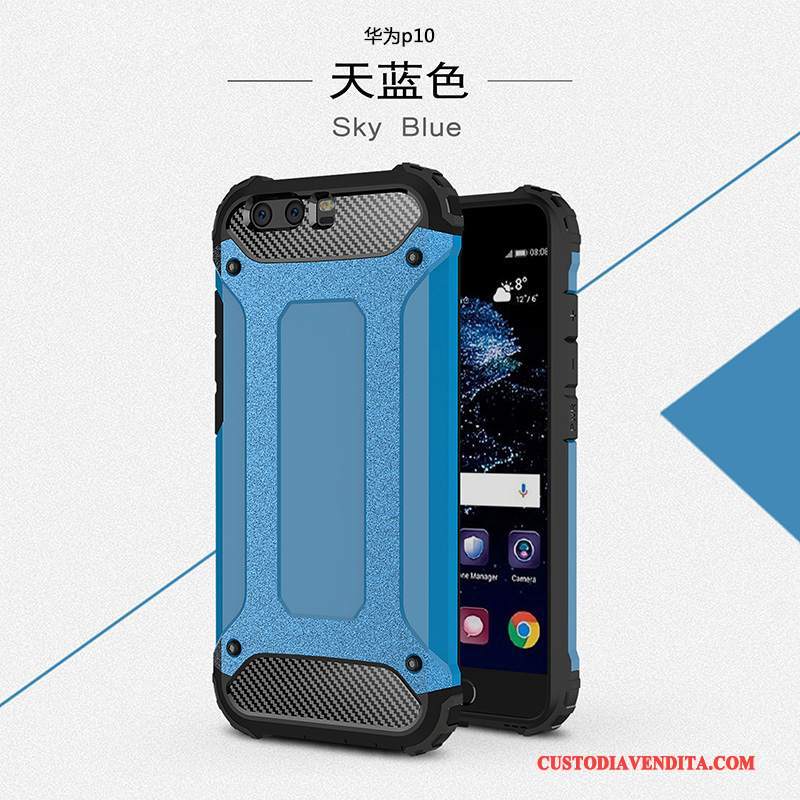 Custodia Huawei P10 Silicone Macchiati Anti-caduta, Cover Huawei P10 Nerotelefono