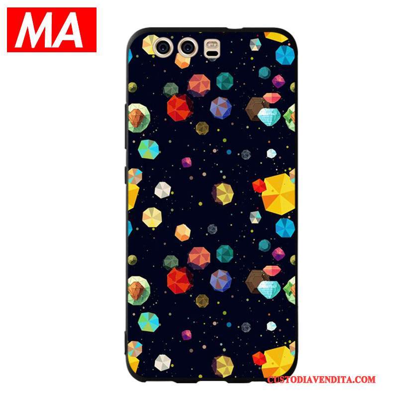 Custodia Huawei P10 Silicone Morbido Pittura Ad Olio, Cover Huawei P10 Colore Pianetatelefono