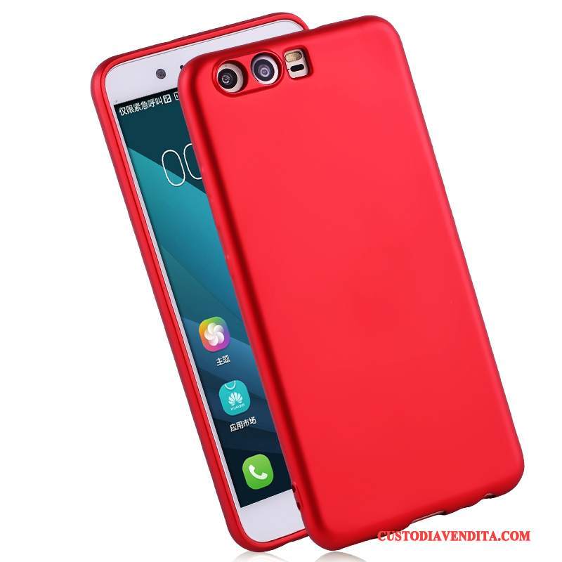 Custodia Huawei P10 Silicone Rosso Ornamenti Appesi, Cover Huawei P10 Protezione Tutto Incluso Anti-caduta