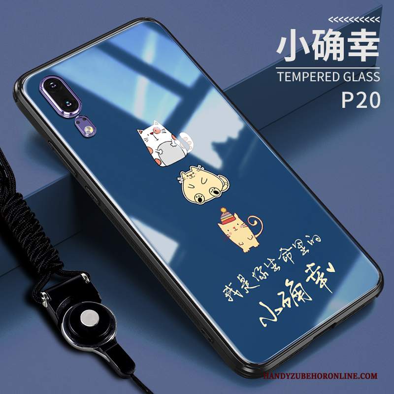 Custodia Huawei P20 Cartone Animato Tutto Incluso Bello, Cover Huawei P20 Protezione Telefono Vetro