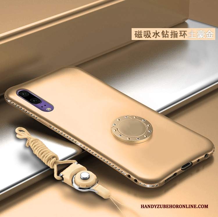 Custodia Huawei P20 Creativo Morbido Magnetico, Cover Huawei P20 Strass Di Personalità Anti-caduta