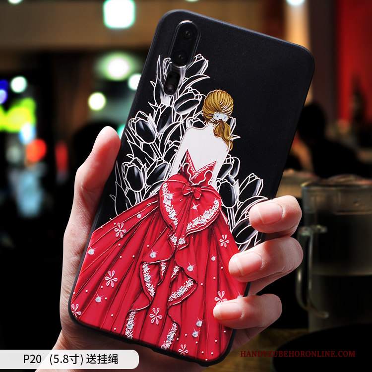 Custodia Huawei P20 Creativo Tendenza Di Personalità, Cover Huawei P20 Silicone Telefono Anti-caduta