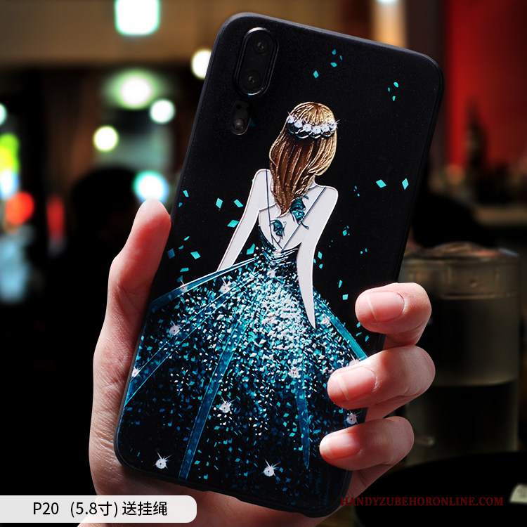 Custodia Huawei P20 Creativo Tendenza Di Personalità, Cover Huawei P20 Silicone Telefono Anti-caduta