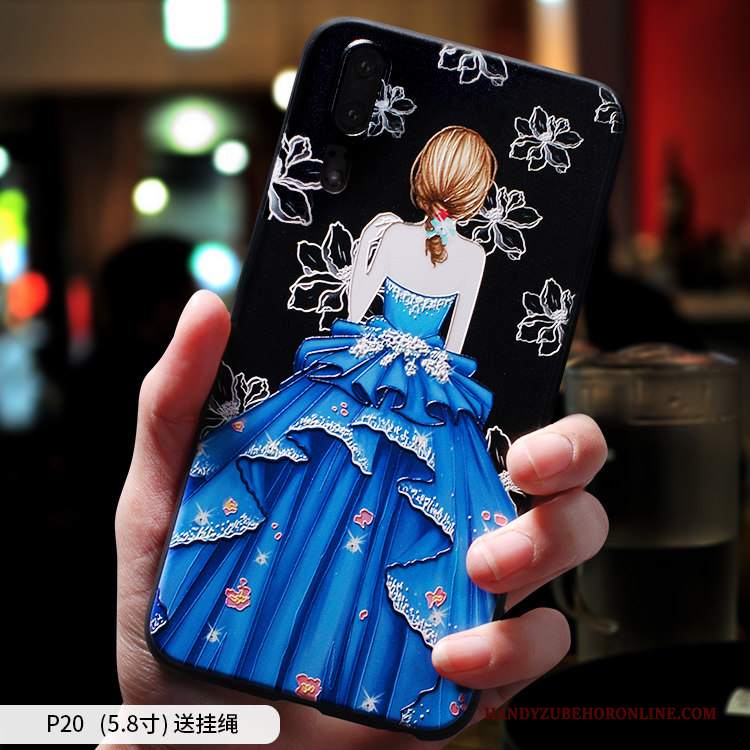 Custodia Huawei P20 Creativo Tendenza Di Personalità, Cover Huawei P20 Silicone Telefono Anti-caduta