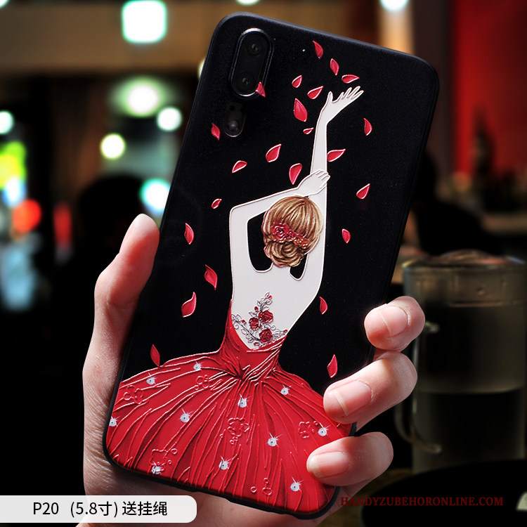 Custodia Huawei P20 Creativo Tendenza Di Personalità, Cover Huawei P20 Silicone Telefono Anti-caduta