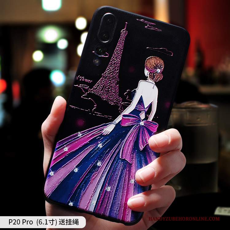 Custodia Huawei P20 Creativo Tendenza Di Personalità, Cover Huawei P20 Silicone Telefono Anti-caduta