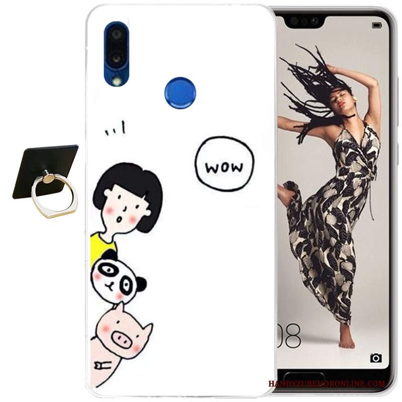 Custodia Huawei P20 Lite Cartone Animato Telefono Tutto Incluso, Cover Huawei P20 Lite Silicone Morbido Trasparente