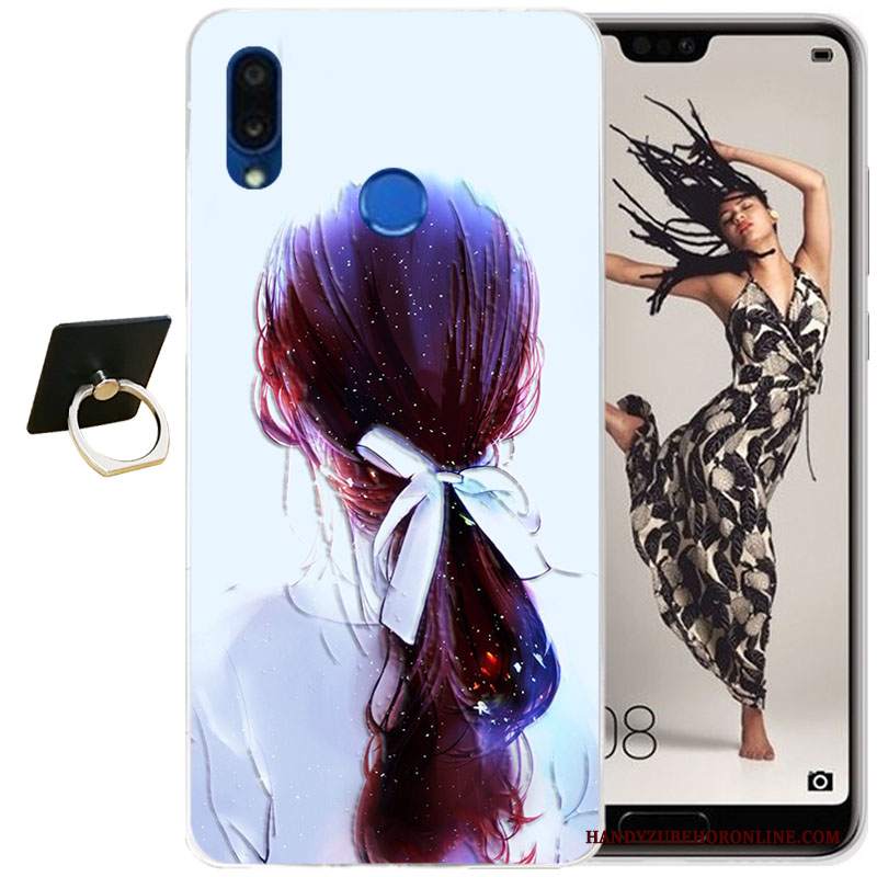 Custodia Huawei P20 Lite Cartone Animato Telefono Tutto Incluso, Cover Huawei P20 Lite Silicone Morbido Trasparente