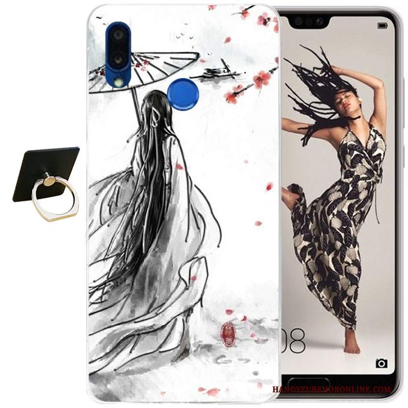 Custodia Huawei P20 Lite Cartone Animato Telefono Tutto Incluso, Cover Huawei P20 Lite Silicone Morbido Trasparente