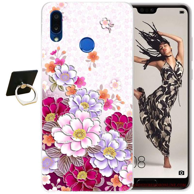 Custodia Huawei P20 Lite Cartone Animato Telefono Tutto Incluso, Cover Huawei P20 Lite Silicone Morbido Trasparente