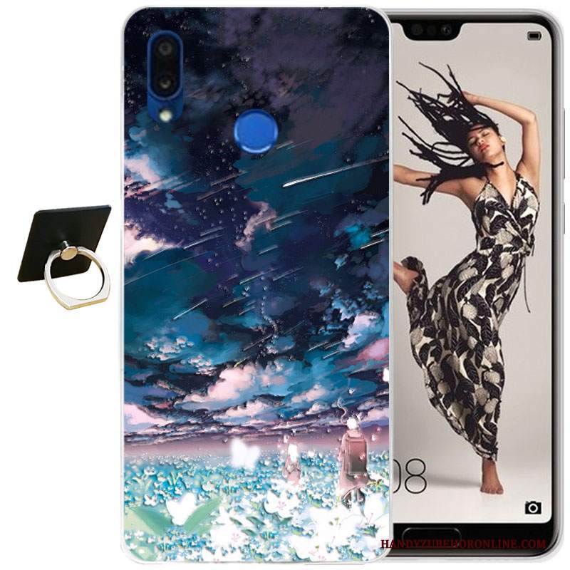 Custodia Huawei P20 Lite Cartone Animato Telefono Tutto Incluso, Cover Huawei P20 Lite Silicone Morbido Trasparente