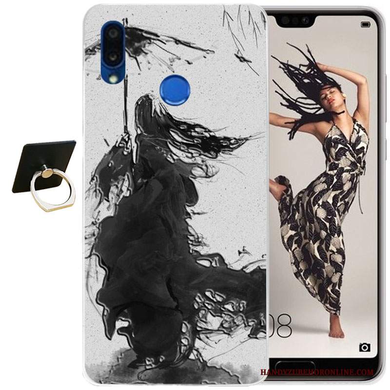 Custodia Huawei P20 Lite Cartone Animato Telefono Tutto Incluso, Cover Huawei P20 Lite Silicone Morbido Trasparente