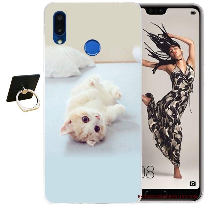 Custodia Huawei P20 Lite Cartone Animato Telefono Tutto Incluso, Cover Huawei P20 Lite Silicone Morbido Trasparente