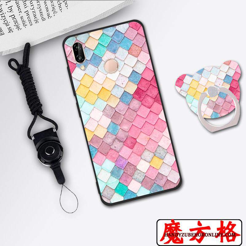 Custodia Huawei P20 Lite Colore Anti-cadutatelefono, Cover Huawei P20 Lite Cartone Animato Morbido Gioventù