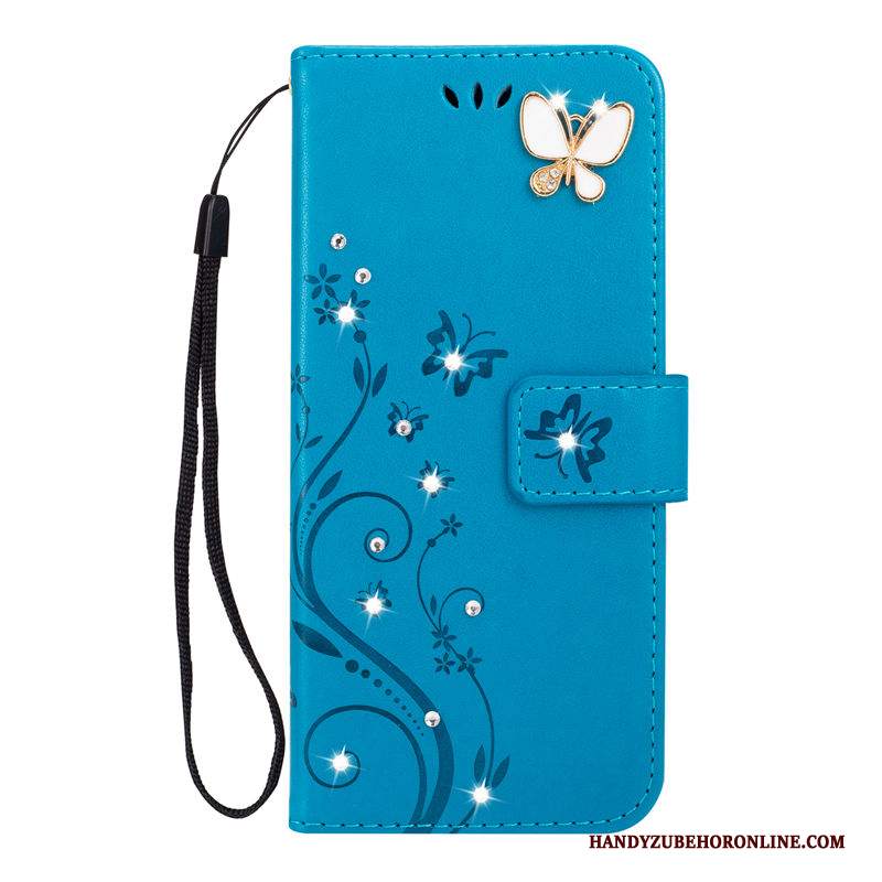 Custodia Huawei P20 Lite Folio Tutto Incluso Morbido, Cover Huawei P20 Lite Portafoglio Stampa Oro