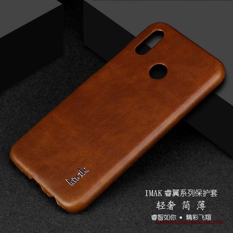 Custodia Huawei P20 Lite Pelle Affari Semplici, Cover Huawei P20 Lite Protezione Nero Macchiati