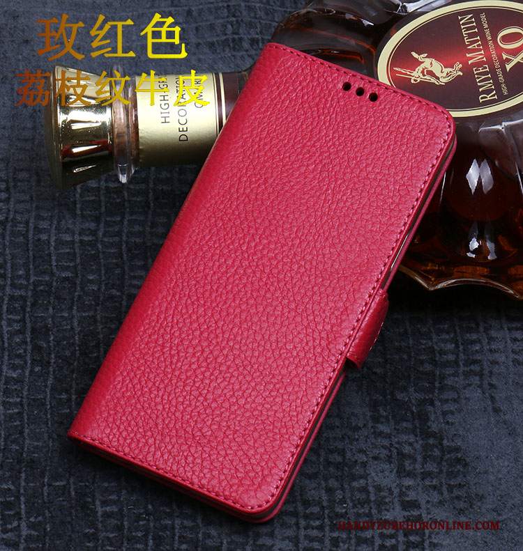 Custodia Huawei P20 Lite Pelle Marrone Lusso, Cover Huawei P20 Lite Protezione Top In Pelle Mucca