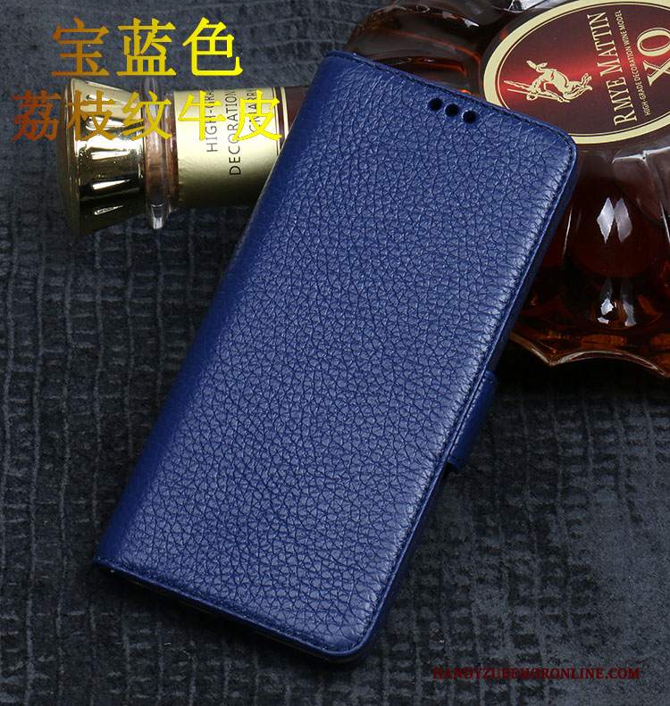 Custodia Huawei P20 Lite Pelle Marrone Lusso, Cover Huawei P20 Lite Protezione Top In Pelle Mucca