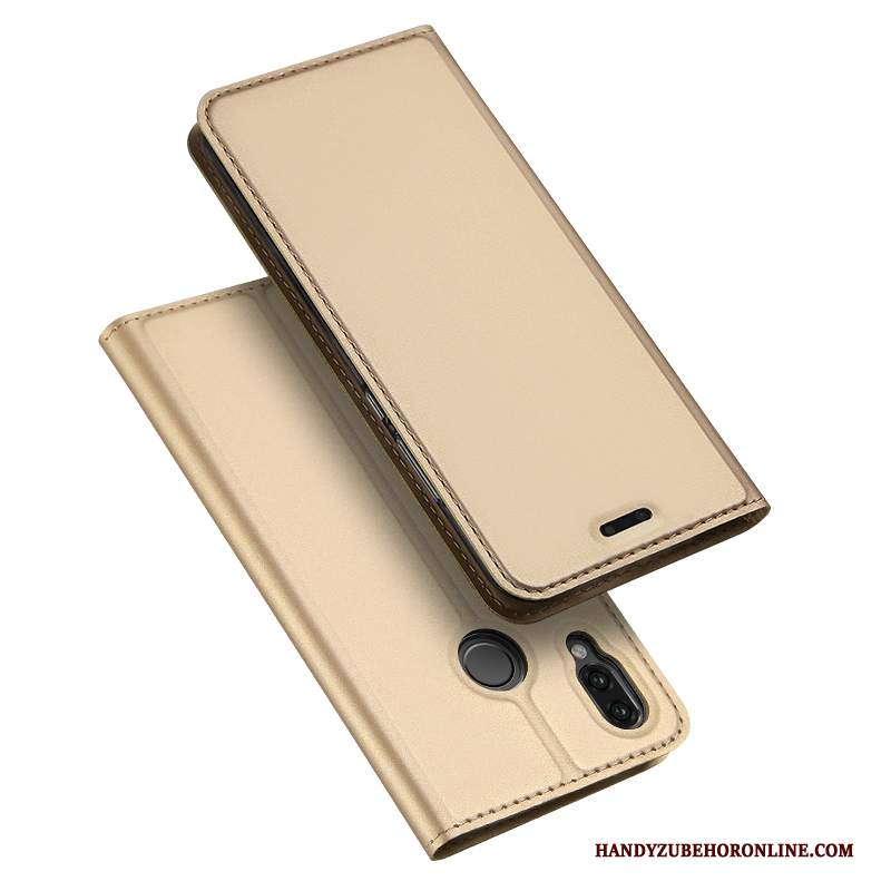 Custodia Huawei P20 Lite Pelle Tutto Incluso Carta, Cover Huawei P20 Lite Folio Oro Rosa Nuovo