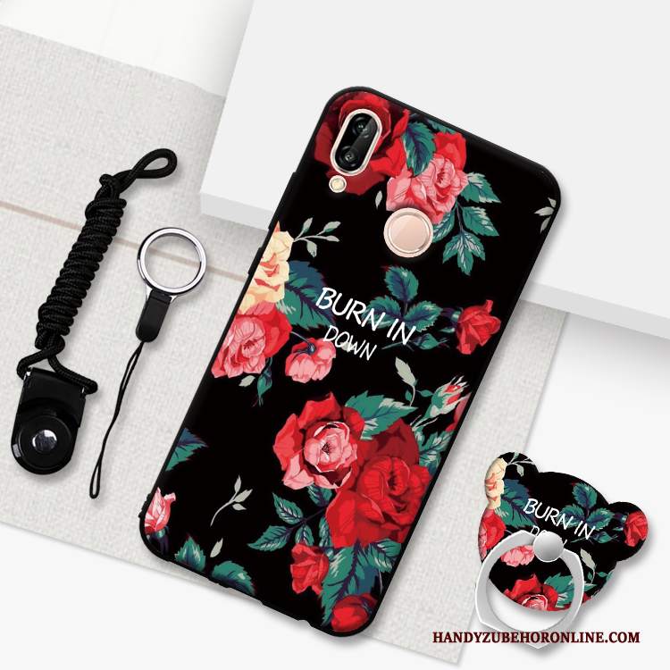 Custodia Huawei P20 Lite Rosatelefono, Cover Huawei P20 Lite Macchiati