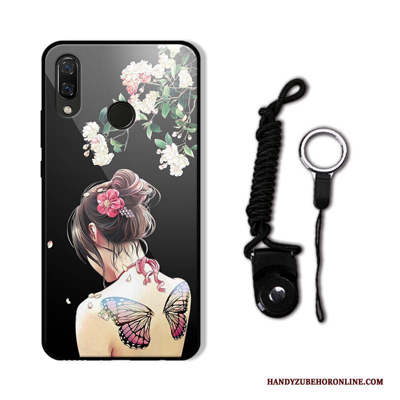 Custodia Huawei P20 Lite Silicone Bianco Gioventù, Cover Huawei P20 Lite Protezione Tendenza Ornamenti Appesi