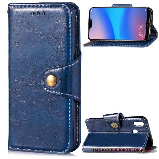 Custodia Huawei P20 Lite Silicone Carta Blu, Cover Huawei P20 Lite Creativo Tutto Incluso Anti-caduta