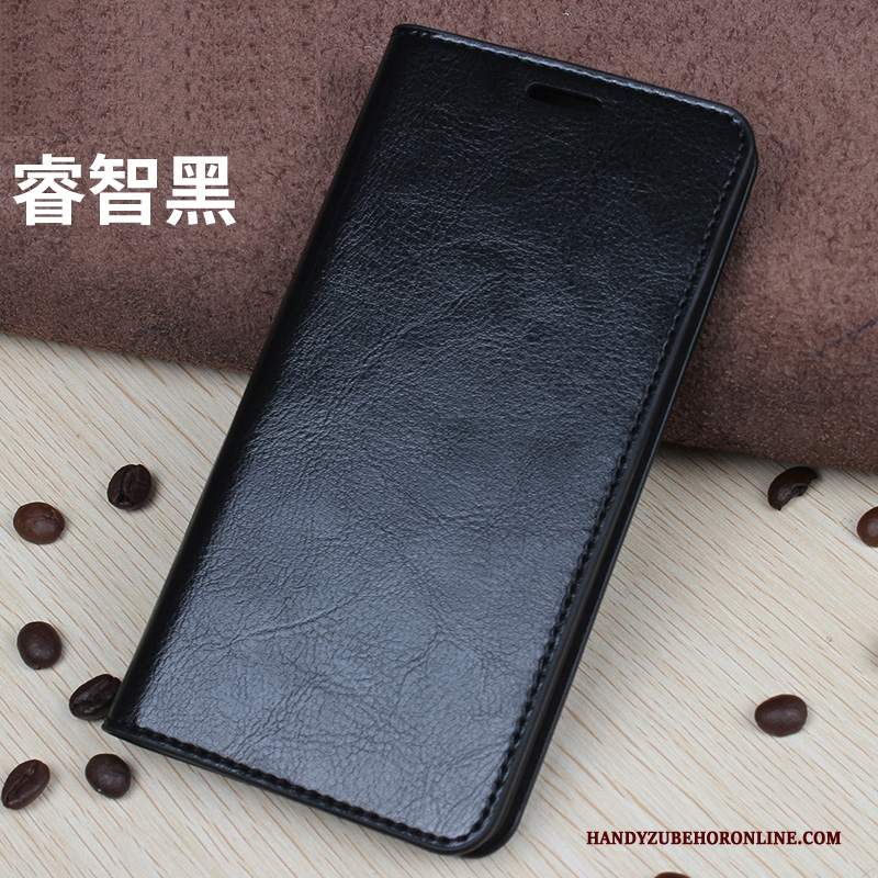 Custodia Huawei P20 Pelle Marrone Pellicola Protettiva, Cover Huawei P20 Folio Carta Mucca