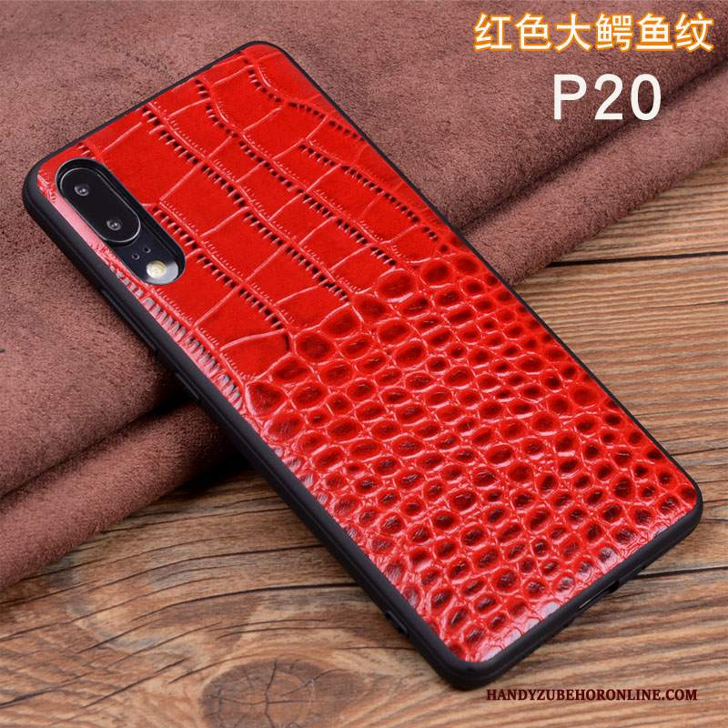 Custodia Huawei P20 Pelle Mucca Uccello, Cover Huawei P20 Protezione Telefono Modello